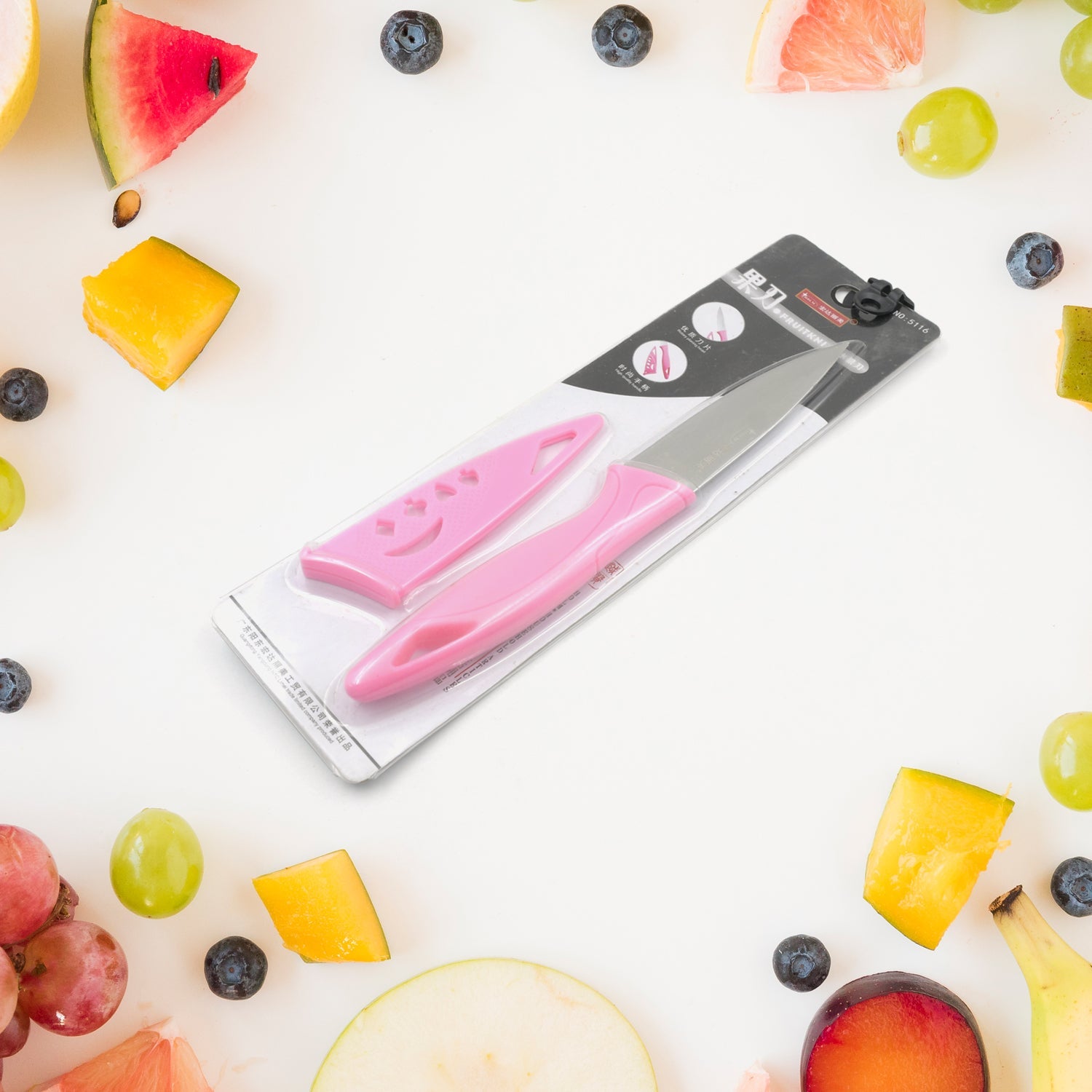 5833 Stainless Steel Fruit Knife, New Sharp and Durable Fruit Knife Small, Comfortable Non-slip Handle, with Protective Cover, Suitable for Most Types of Vegetables and Fruits(1 Pc) 5833 Stainless Steel Fruit Knife, New Sharp and Durable Fruit Knife Small, Comfortable Non-slip Handle, with Protective Cover, Suitable for Most Types of Vegetables and Fruits(1 Pc)